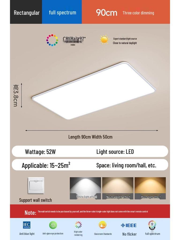 Ultra-Thin Minimalist Ceiling Lamp for Bedroom, Living Room, Corridor, and Children's Room