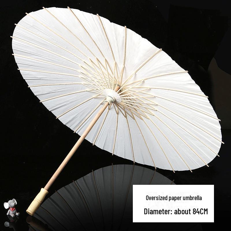 DIY Handbemalter weißer Papierschirm für Kinder – Chinesischer antiker Stil, Bastelaktivität für den Kindergarten