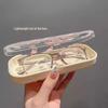 Transparent Kids' Eyeglass Case - Portable, Cute, Anti-Pressure & Anti-Fall for Myopia Glasses or Sunglasses.