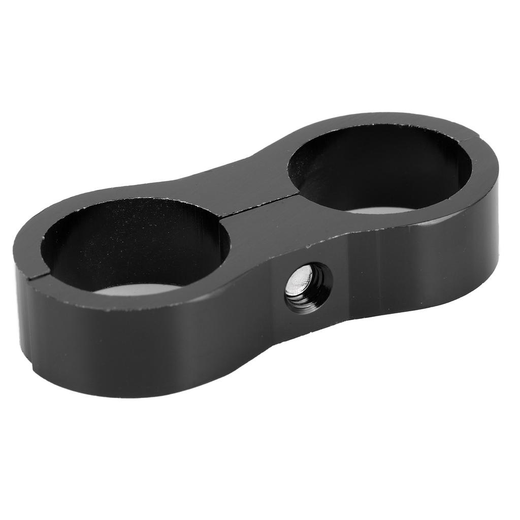 12AN Hose Separator Clamp Divider Clip Aluminum Alloy Fitting Adapter for OilFuel Hose LineBlack