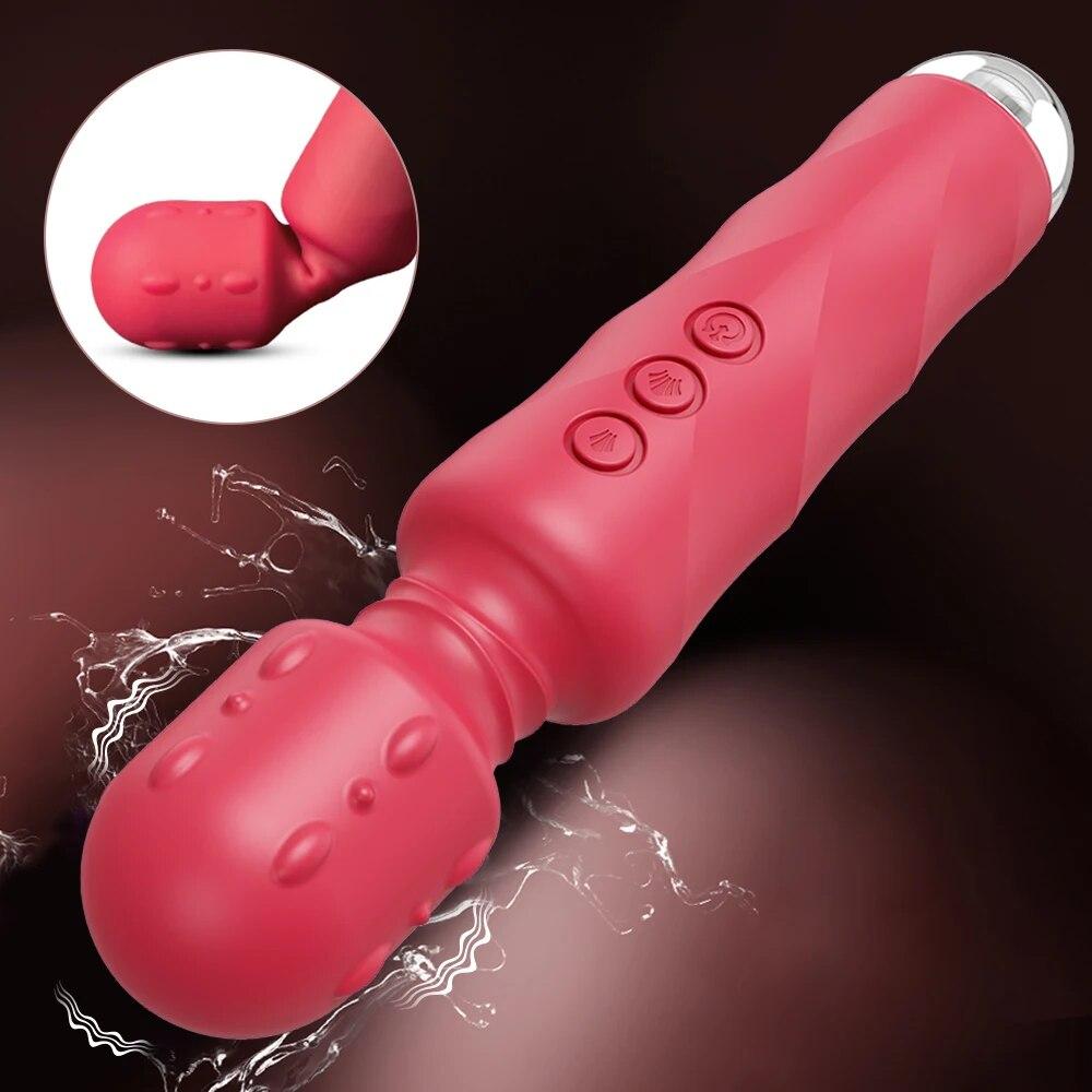 Powerful Magic Wand Vibrator for Women Clit Clitoris Stimulator AV Stick G Spot Massager Female Masturbator Sex Toys for Woman
