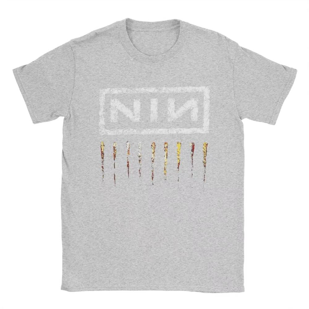 Nine Inch Nails NIN Men's Women Printed T Shirts Fashion Tee Shirt Short Sleeve Round Neck T-Shirts Cotton Birthday Gift Clothes