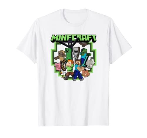 Minecraft Group Burst Logo Poster T-Shirt