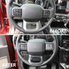 Carbon Fiber Style Outlook Steering Wheel Interior Cover Trim for Ford F-150