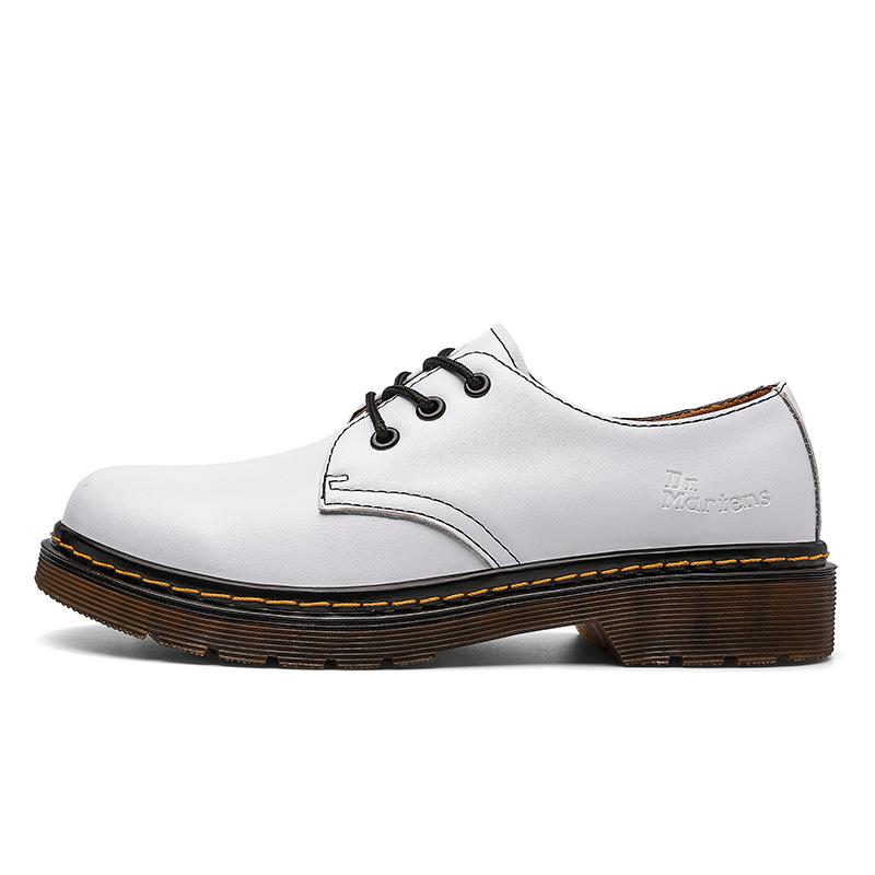Low-top leather casual couple shoe holes classic large-size men's shoes, tooling women's short boots 1