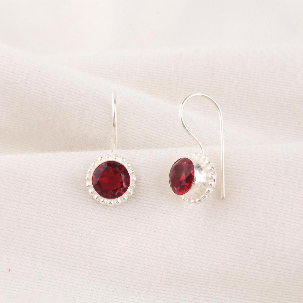 Rosa Rubellit Edelstein Ohrringe Schmuck, Handgefertigte Wunderschöne Silberohrringe, 925 Sterling Silber Schmuck Für Hochzeitsgeschenk