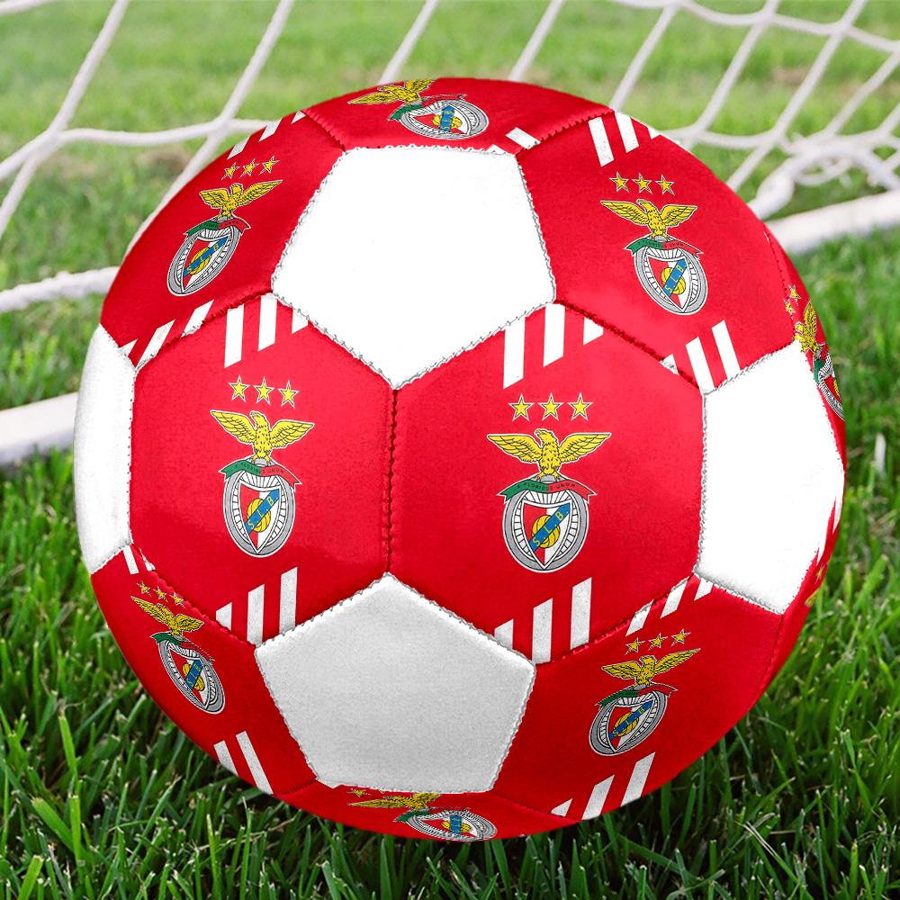 1PC S.L.Benfica size 5 soccer ball PrahaIndoor Soccer Ball Colorful All Ages Machine Stitched PVC Competition Ready Durable High-Bounce