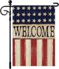 Artscope Patriotic 4th of July Garden Ag 12x18 Inch Double Sided for Outside, Memorial Day Independence Day American Welco