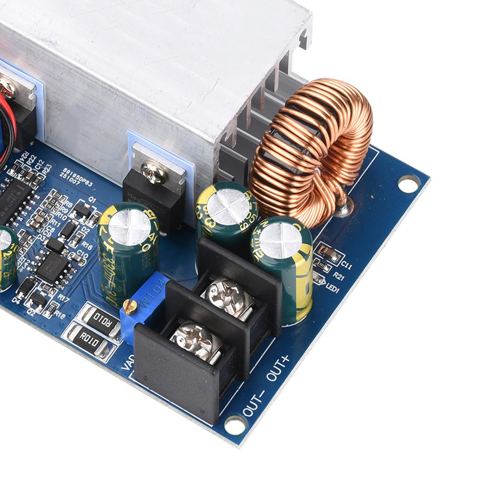 DC-DC High Power 600W Adjustable Step-down Power Supply Module With Fan DC 12-75V To 2.5-60V Buck Converter 25A Constant Current