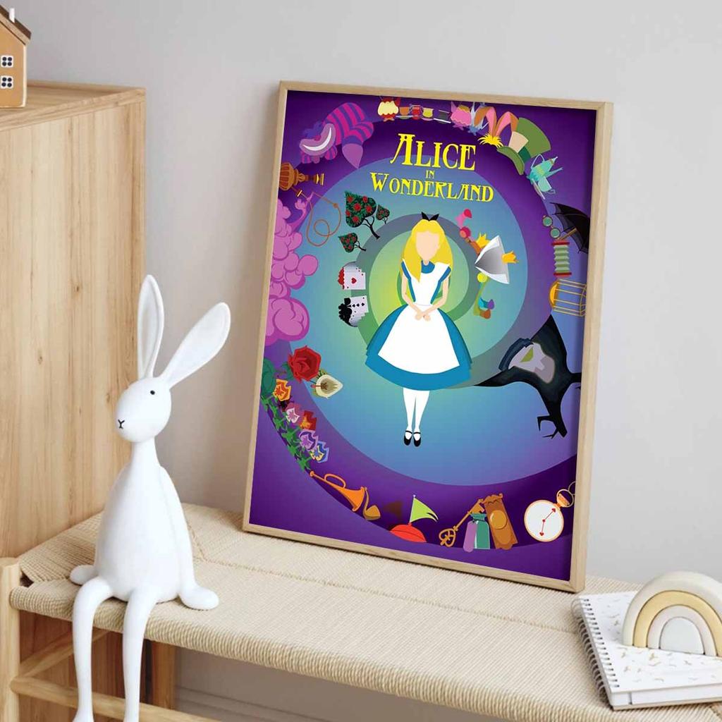 Full Round Diamond Painting Alice In Wonderland Art Rhinestone Picture Mosaic DIY 5D Cross Stitch Embroidery Home Decoration