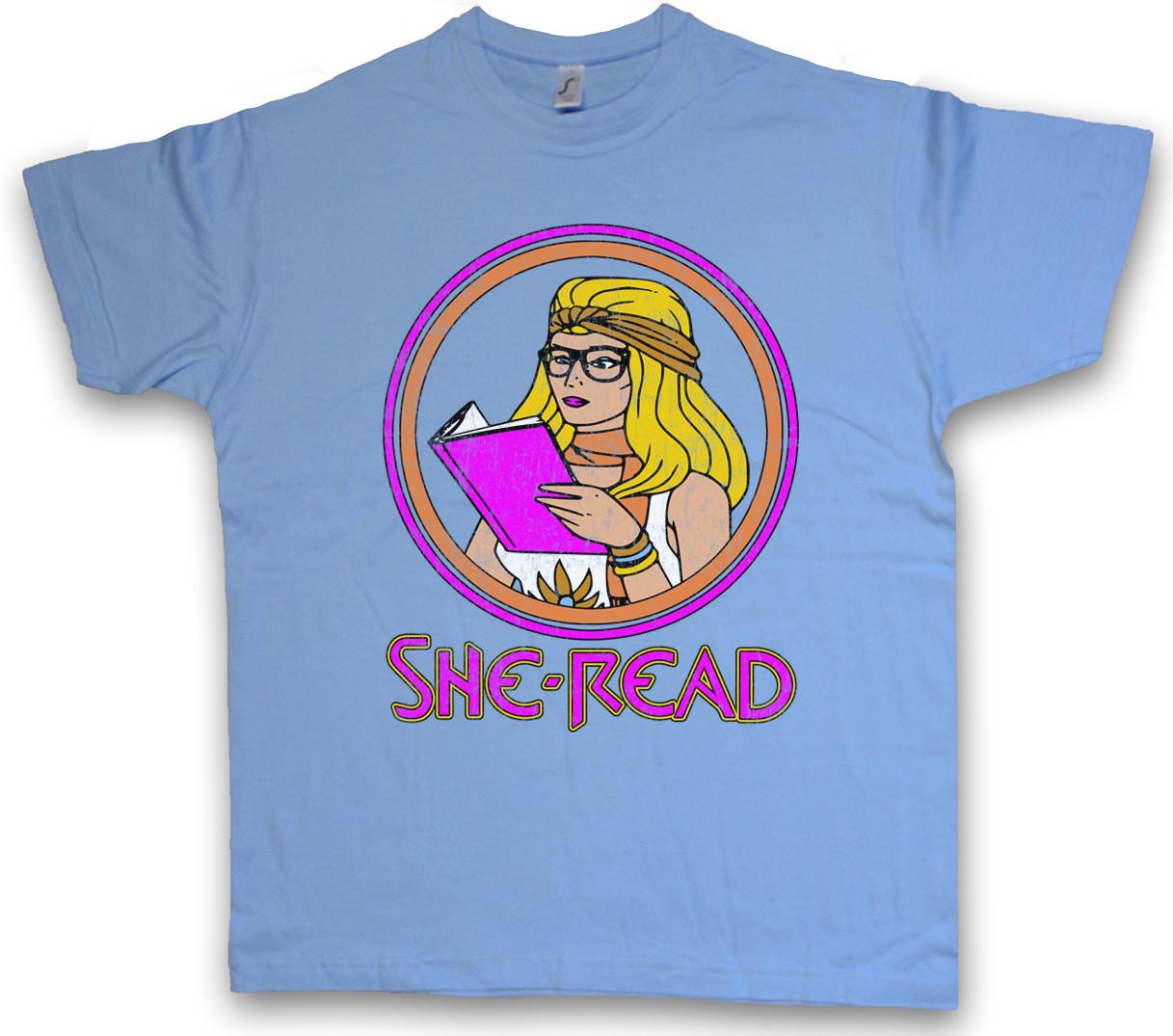 SHE READ T-SHIRT Masters of the Ra Princess Fun He Sister Man Motu Universe 3XL