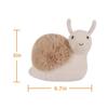 Apricot Lamb Relaxed Brown Snail Plush Toy, Soft and Cute, Fluffy Relaxed Brown Snail 15cm, Suitable for Boys and Girls