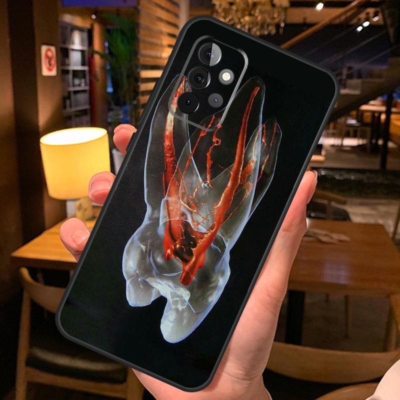dentist tooth pattern Case For Samsung Galaxy A56 A36 A54 A34 A14 A06 A16 A26 A12 A32 A52 A13 A33 A53 A15 A35 A55