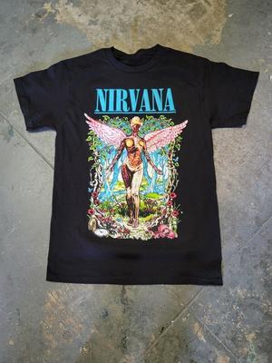 Nirvana Kapela Hudba Pro Milovníky Černé Tričko Bavlna Plná Velikost Unisex Tričko