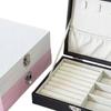 NEW Portable High-End Jewelry Storage Box Dustproof Ring Earring Necklace Accessory Jewelry Box Luxury PU Leather Organize Case