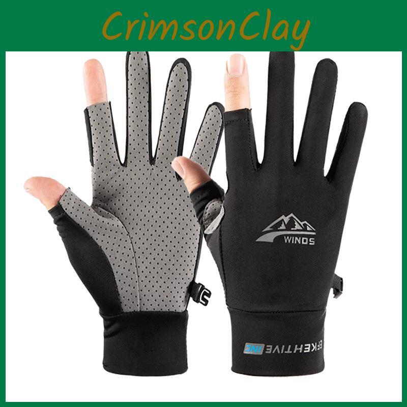 Cycling Gloves For Men Women With Anti Slip Quick Dry Uv Protection Breathable Ice Silk For Sports