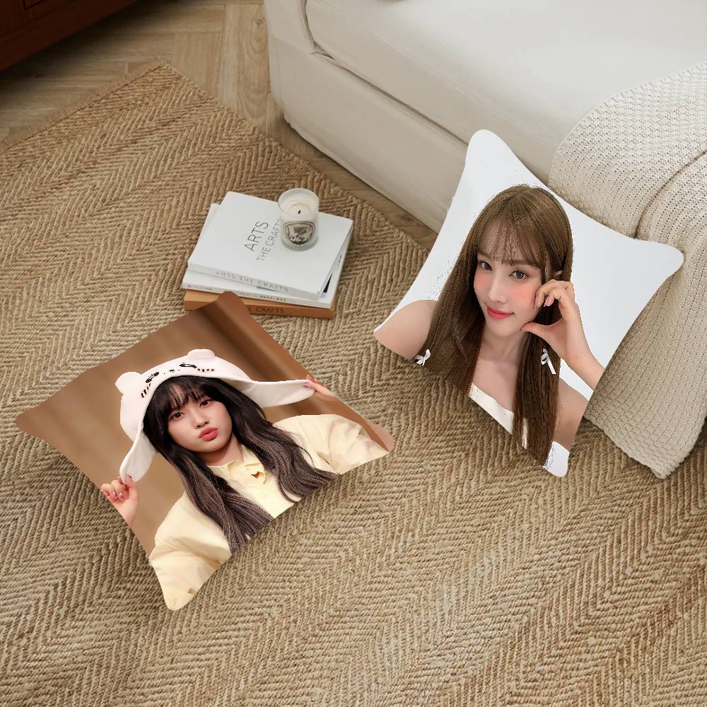 Singer S-Sim-Jayun Pillow Anime Pillow Sofa Bed Head Pillow Cover Cushion Cover 45x45 Cm Fashion