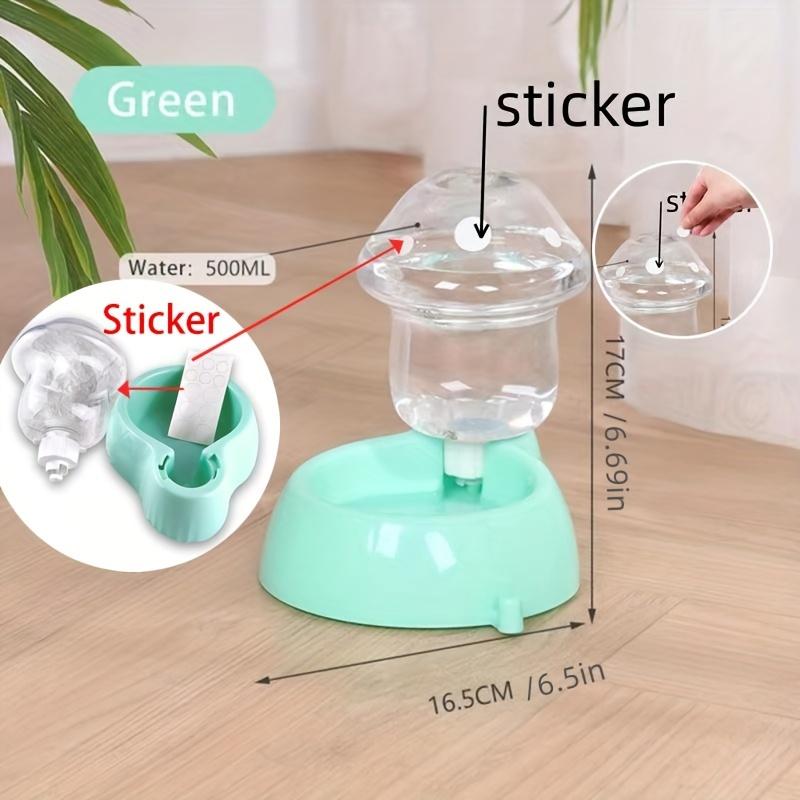 

1 шт. Автоматическая поилка для домашних животных в форме гриба, гравитационный диспенсер для воды для кошек для использования в помещении Drinker зелёный