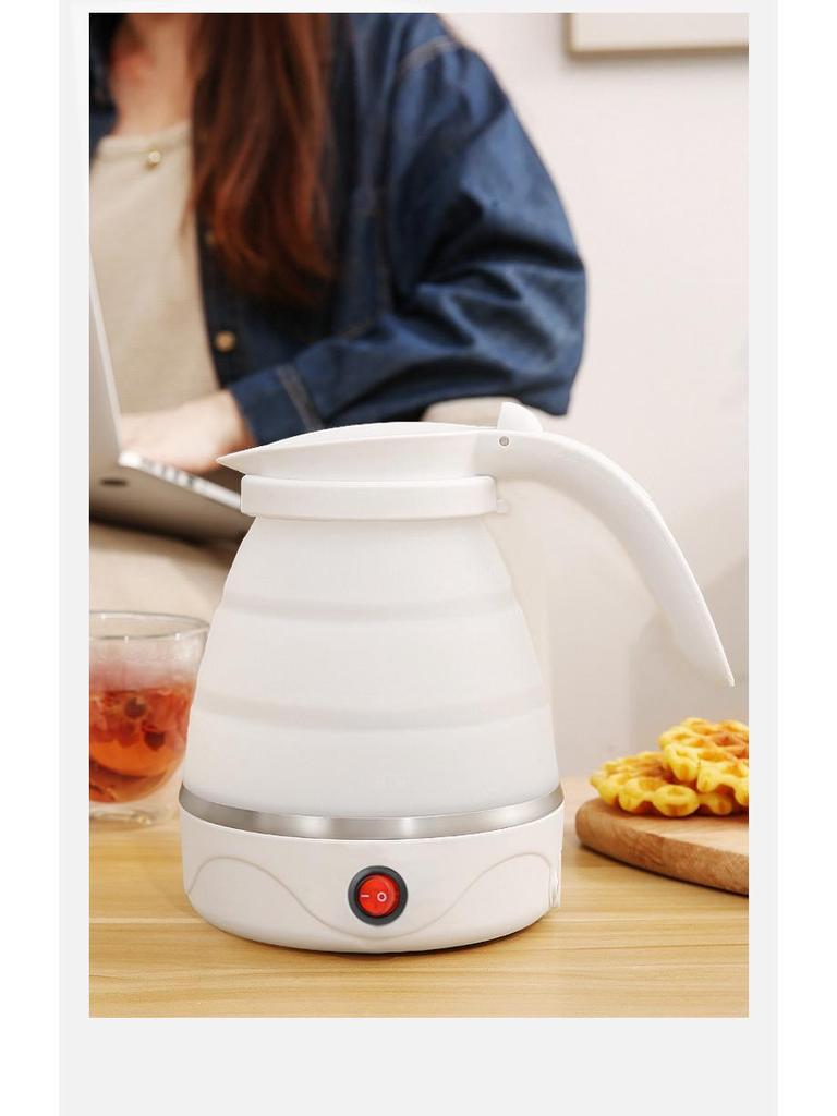 Kompakter faltbarer elektrischer Reisewasserkocher - Silikon, für eine Person, perfekt für Studentenwohnheime und zum Wasser kochen