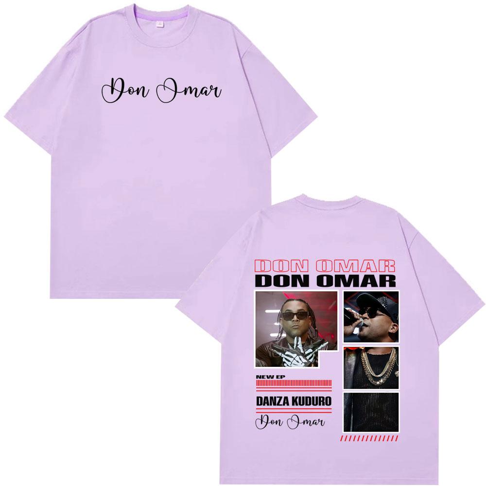 Rapper Don Omar Album Print Tshirts Men Women Fashion Tshirts Shortsleeved Loose Casual Cotton Hiphop High Quality Tshirts