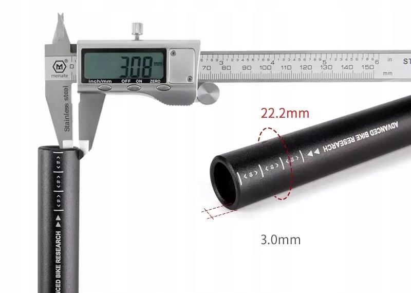 Aluminum Bicycle Handlebar 780mm Rise 120mm Black