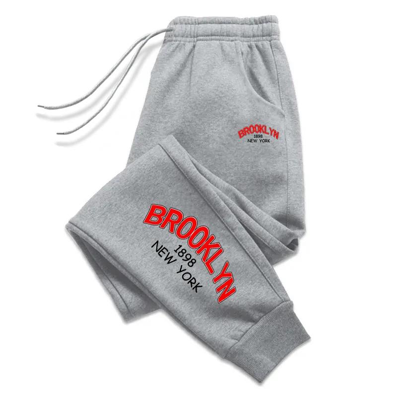 Newest Brooklyn Printed Sweatpants Women's Casual Fashion Sport Pants High Quality Ladies Home Outdoor Comfortable Soft Trousers