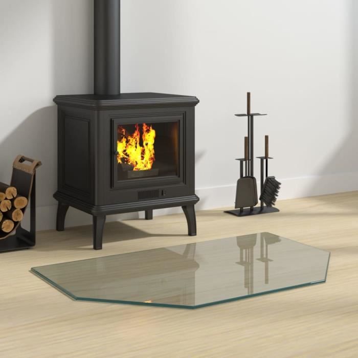 VidaXL Glass Plate for Hexagonal Fireplace 80x50 Cm 324139