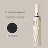24-Rib Automatic Folding Umbrella for Sun or Rain with UV Protection