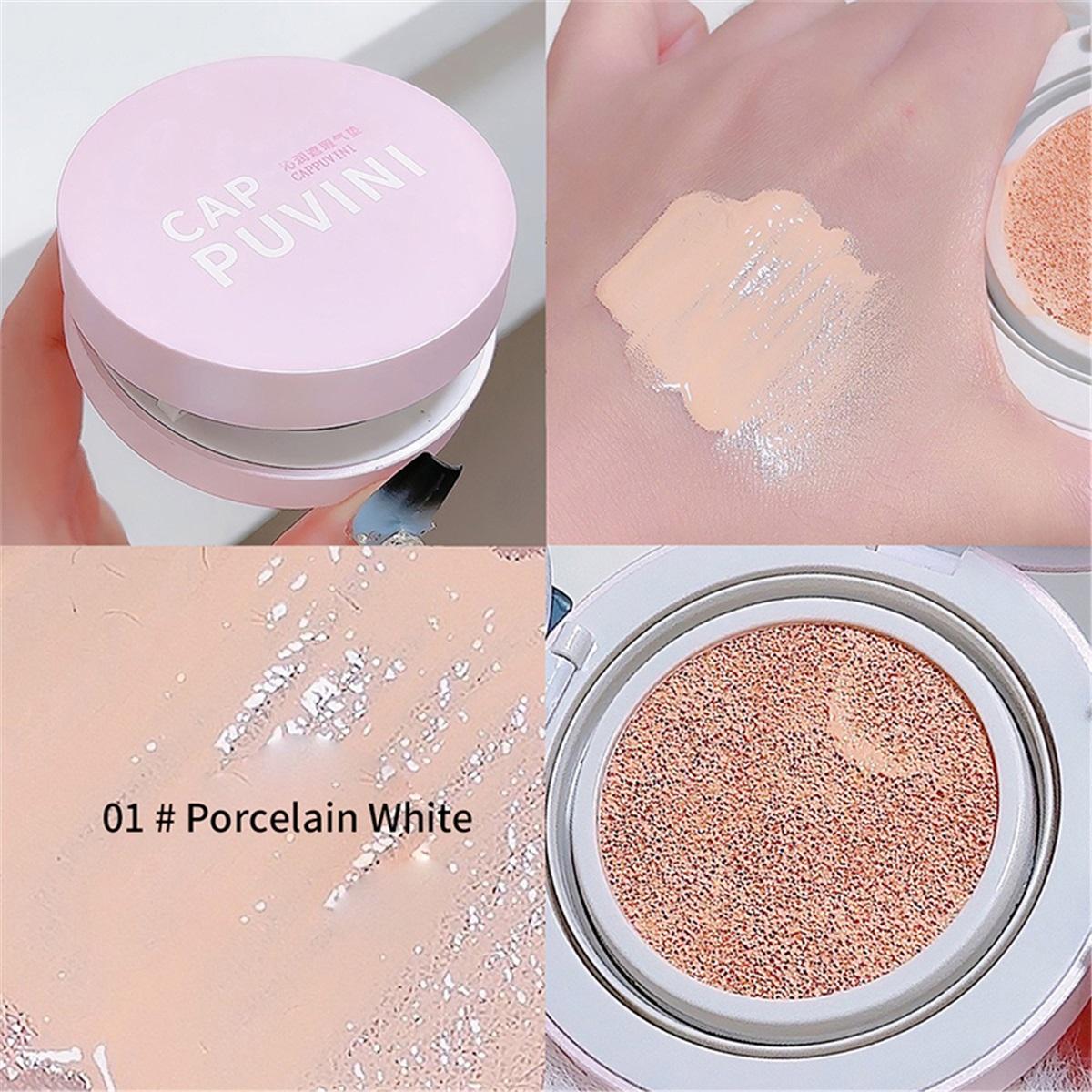 Moisturizing Concealer Air Cushion Natural Makeup Holding Water Resistant Cream Skin Foundation army green