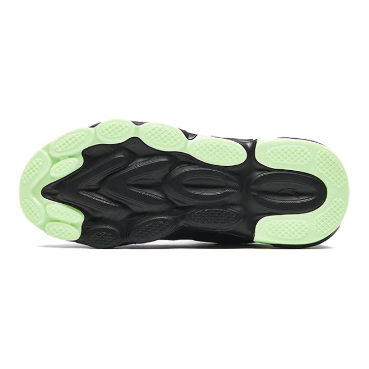 Anta Bequeme Vielseitige Rutschfeste Verschleißfeste Low-Top Kinderlaufschuhe Kinder Sneaker Schwarz Weiß Grün A12435573-1