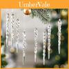 Christmas Acrylic Snowflake Hanging Ornaments For Tree Decor With Clear Pink And Blue Styles