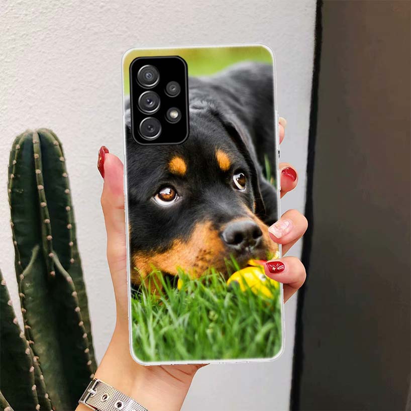 Rottweiler Dog For Samsung Galaxy A16 A15 A14 A13 A56 A55 A54 A53 Phone Case A36 A35 A34 A33 A26 A25 A24 A23 A05S A04S A03S A15