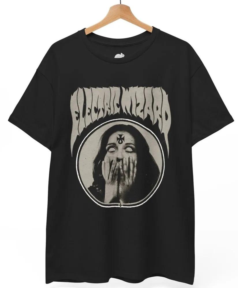 Unisex Short Sleeve Crew Neck Cotton T Shirt Electric Wizard S