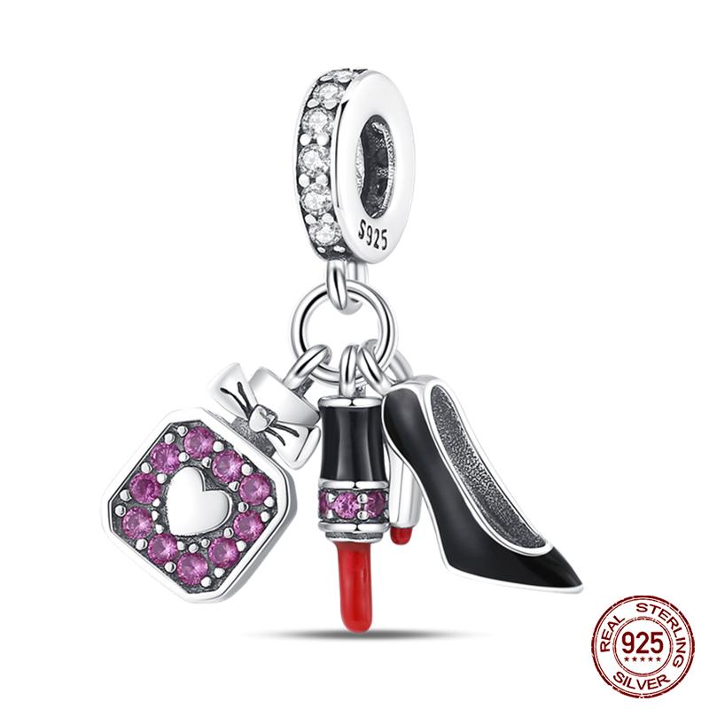 Fit Qikaola Original Bracelet Fashion Bee Astronaut Eiffel Tower Copper Charms Beads Fine Diy Birthday Jewelry For Women