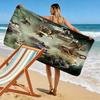 Survival Struggle Post-Apocalyptic World beach towel Outdoor camping beach swim Outdoor pool towel quick-drying swim towel Travel and vacation towels