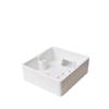PVC86 Double Gang Flame Retardant Surface Mount Junction Box for Wall Switches and Decorations