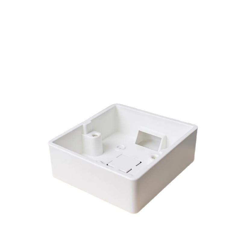 PVC86 Double Gang Flame Retardant Surface Mount Junction Box for Wall Switches and Decorations