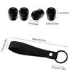 Hub Caps Tire Valve Stem Cap+Keychain Set Dustproof And Practical For Volkswagen GOLF Polo Tiguan VW GTI PASSAT RL7BD4