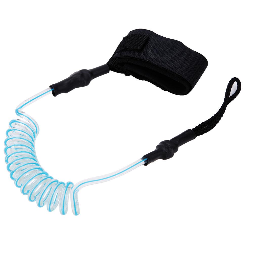 

Прочный эластичный шнур для ноги из ТПУ, поводок на лодыжку, тянущийся, для паддлборда, серфборда, прозрачно-голубой Transparent blue core