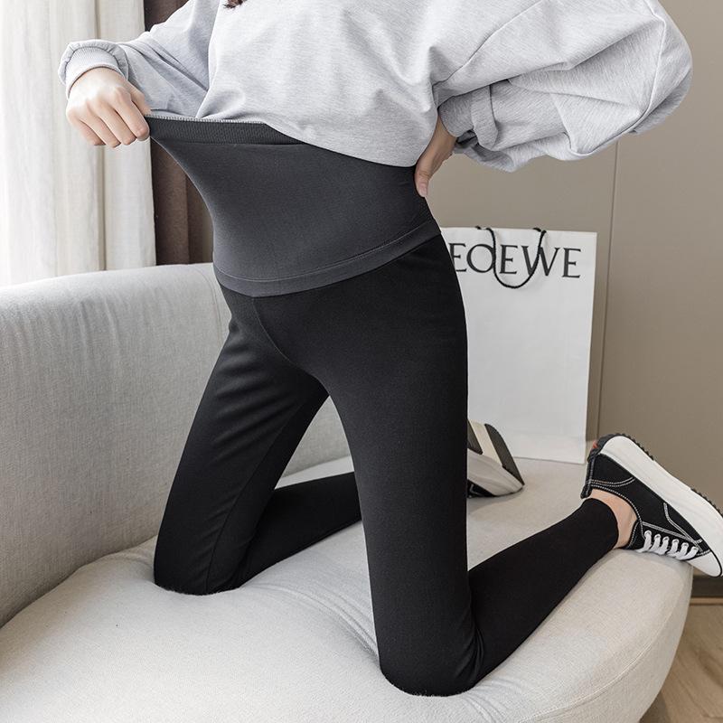 Maternity Spring & Autumn Thin Yoga Pants: Trendy Nine-Point Tights for Fashionable Moms