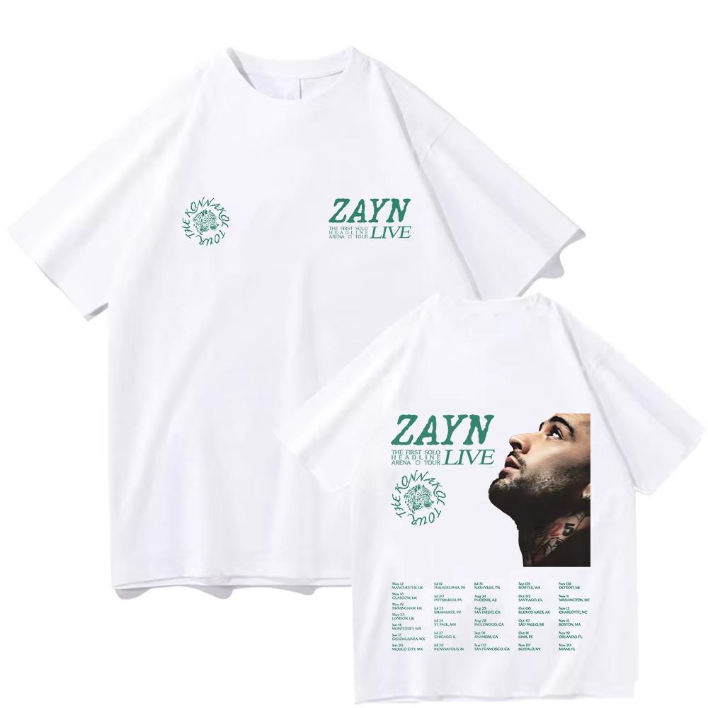 Zayn KONNAKOL Arena Tour Live 2026 T Shirts Zayn Malik Cotton Tshirt Men Women Fashion New Tee Harajuku Y2K Oneck Summer Tee