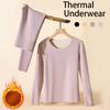 Women Thermal Underwear Winter Long Sleeve Bottoming Seamless Thick Double Layer Warm Lingerie Woman 2 Pcs Set Sleepwear