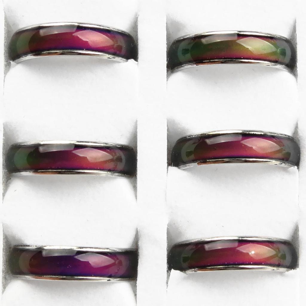 Ring Ring Feeling 6-10 Jewelry Size Mood Change 20pcs Color Amazing Emotion