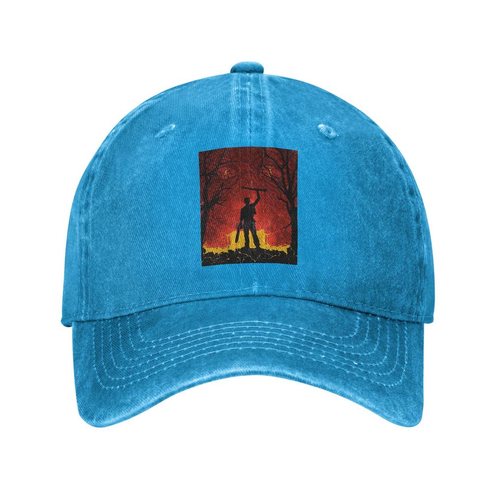 Unisex Baseballkappen Asche Evil Dead Denim Outdoor Baseballkappen Hip Hop Kappe Casquette