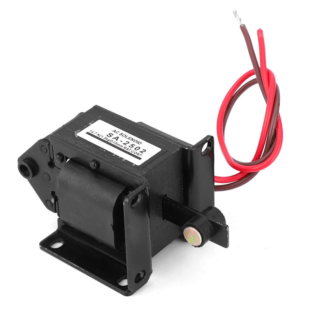 

Електромагніт тяговий змінного струму для промислової автоматизації 220 В змінного струму 14,7 Н 15 мм хід SA 2502