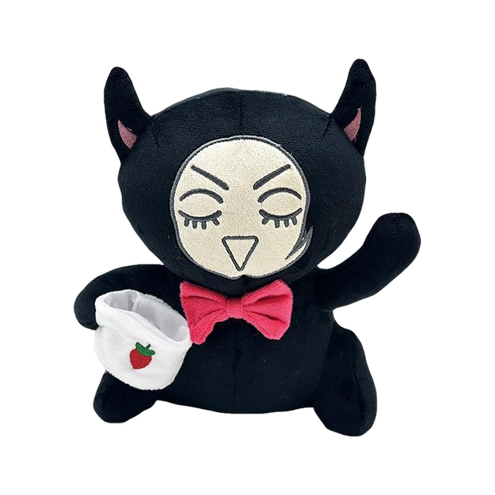 

Плюшева лялька, іграшка в подарунок, мультфільм, дитяча ганчіркова лялька, дитяча подушка в подарунок One Size чорний