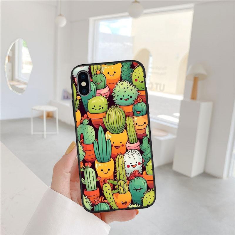 

FM11 Cacti Succulent Soft Shell Phone Case for Redmi Note 13 14 Pro+ Plus A3 A3X 13X 13C 13R 14S 14C 14R Redmi A3 Pro