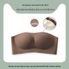 Bezešvá bandeau podprsenka bez ramínek proti sklouzávání pro malá prsa - Letní tenký styl, neviditelný push-up s krásným designem zad