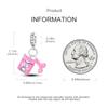 Charmscopper Plated Pink Cat Ear Bluetooth Headset Pendants Fit Charms Original Bracelet Beads Women Jewellery Making
