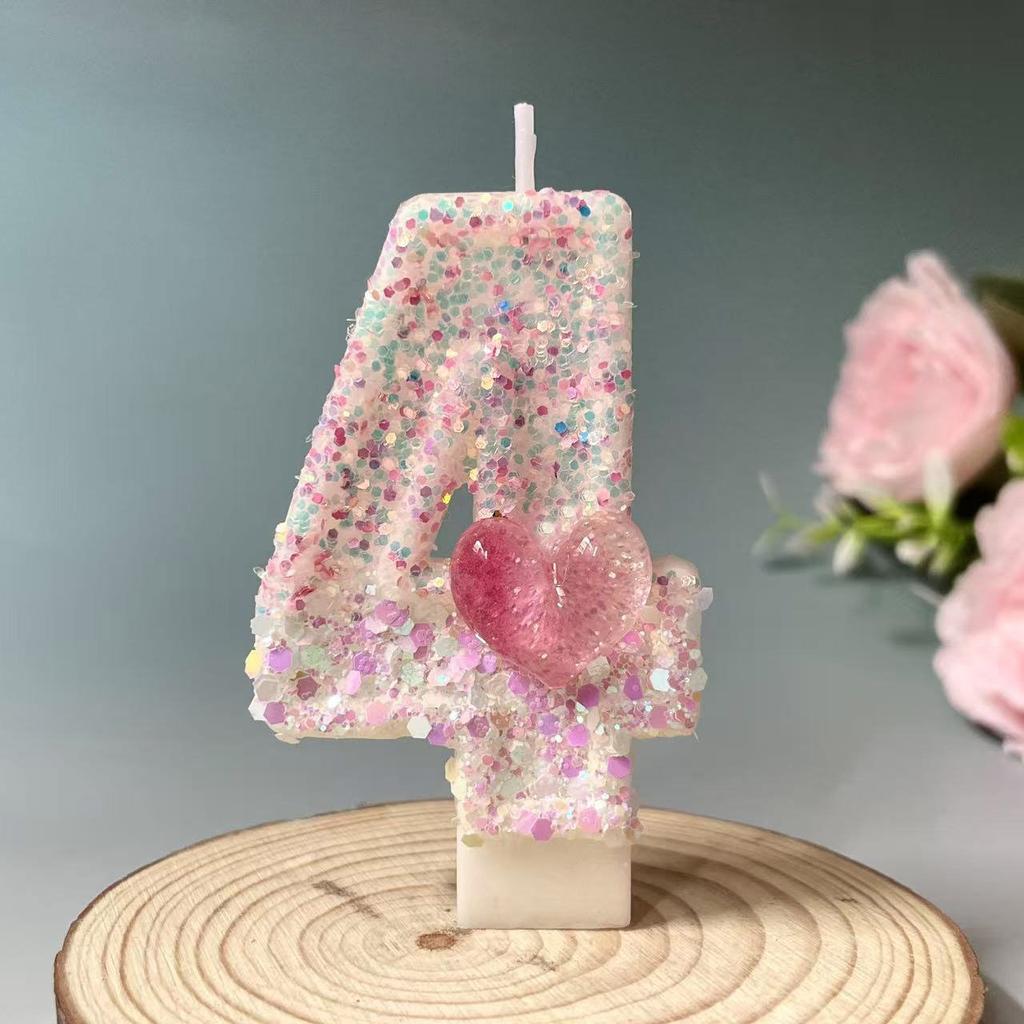 Creative Digital Candles Romantic Love Cute Styling Birthday Cake Candles